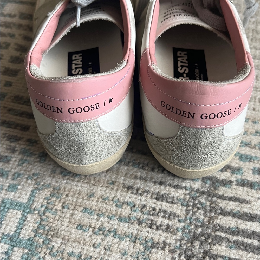 Golden Goose Super-Star Sneakers White Pink EU 39 Made in Italy - Picture 4 of 6